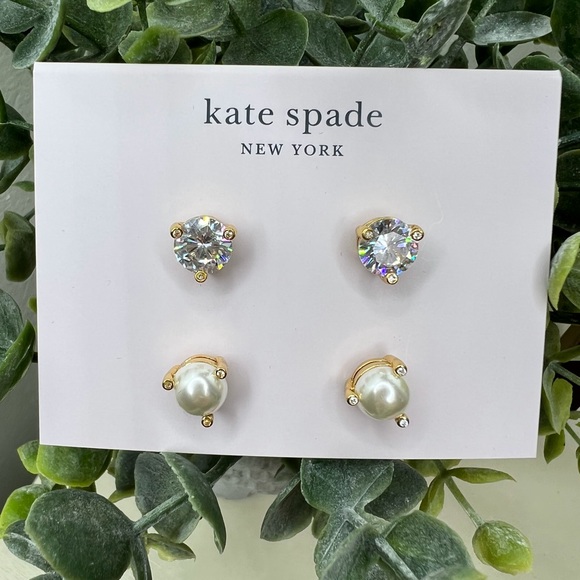 BN Kate Spade Rise and Shine 2 Earring Stud Set
